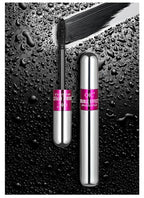 QIC Double Effect 4D Mascara Waterproof Long Curl Natural Thick Eyelash 2-in-1 Black Mascara with 2 Brush Heads