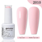 Arte Clavo Transparent Nude Pink Color Jelly Gel Nail Polish Semi Permanent 15ml Top Coat Soak Off UVLED Varnish Nail Art Design