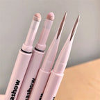 Meniscus Double-end Lying Silkworm Eyeliner Pencil Pearlescent Matte Nude Pink Highlighter Shadow Pen Brightening Eye Makeup