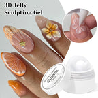 NICOLE DIARY White Non Stick Hand Extension Gel Nail Polish For 3D Shaping Carving Flower DIY Nail Art Extension Acrylic