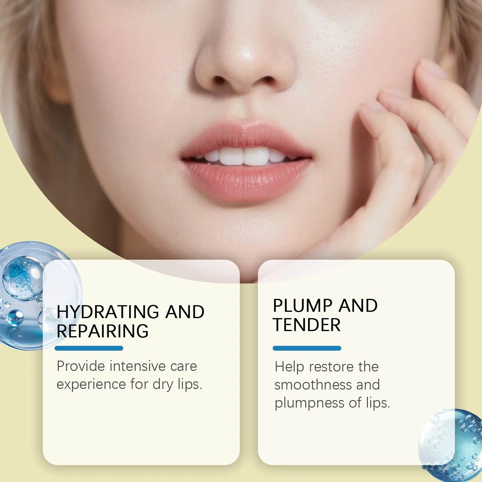 Crystal Collagen Lip Mask Moisturizing Plump Lip Smoothing Repair Reduce Wrinkles Lighten Lip Line Pink Lip Hydrating Lip Patch