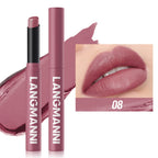 Highly Pigmented Long-Lasting Matte Lipstick Crayon - Available In Berry, Coral, Pink, And Red Shades