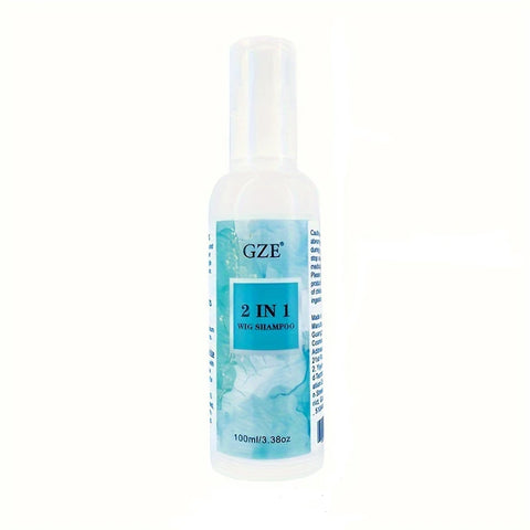 GZE 2 IN 1 Wig Shampoo For Synthetic Hair Soak & Rinse, Deep Cleansing, Revitalizes, Moisturizes
