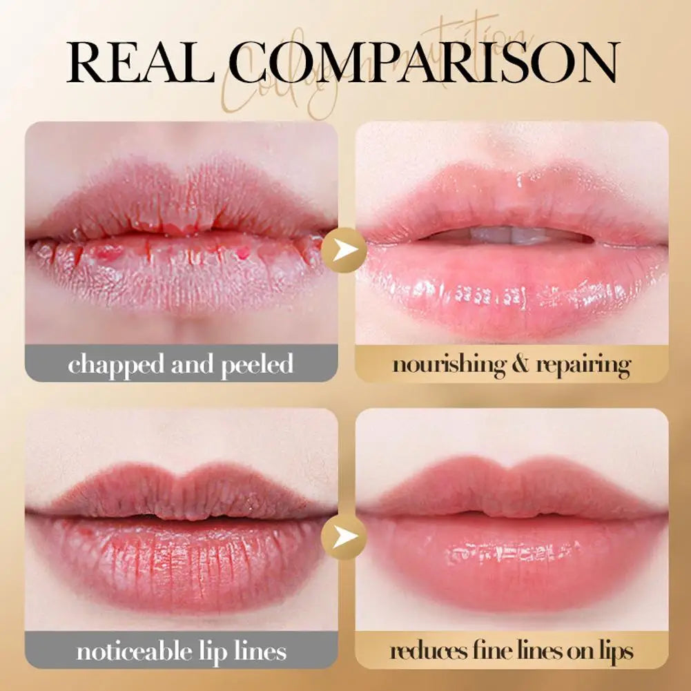 Nourish Lipstick Collagen Lip Balm Anti Cracking Moisturizing Natural Smoothing Lip Lines Makeup Lipstick Repair Lip Care Cream