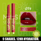 multicolor Silky Click Lip Care Hydrating Solid Lip Gloss with Radiant Mirror Shine, Effortless Press Long-Lasting