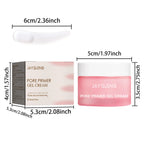 Facial Invisible Pore Primer Cream Long Lasting Base Makeup Natural Matte Oil Control Refreshing Moisturizing Face Isolation Gel