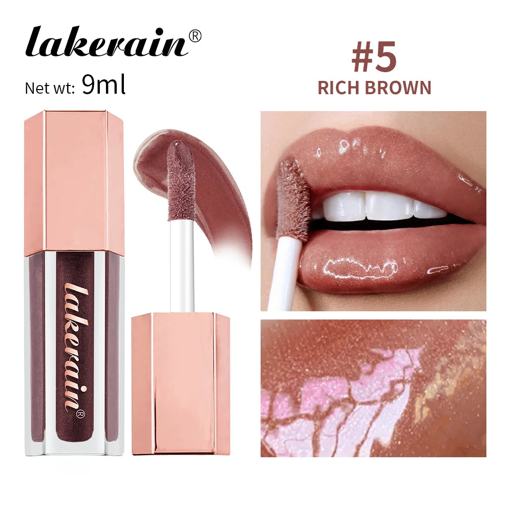 NEW Glitter Gloss Universal Lip Luminizer 8 Colors Makeup Lip Gloss Non-sticky Moisturizing Plumper Long Lasting Glitter Liquid
