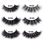 False Eyelashes 3D Mink Lashes Soft Fluffy Natural Long Fake Lashes Full Stripe False Eyelash Volume Eye Lashes for Makeup D101