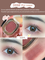 Rose Brown Monochrome Eyeshadow Palette 9 Colors Matte Grey Glitter Shadow Contouring Powder Pigment Eye Primer Beauty Makeup