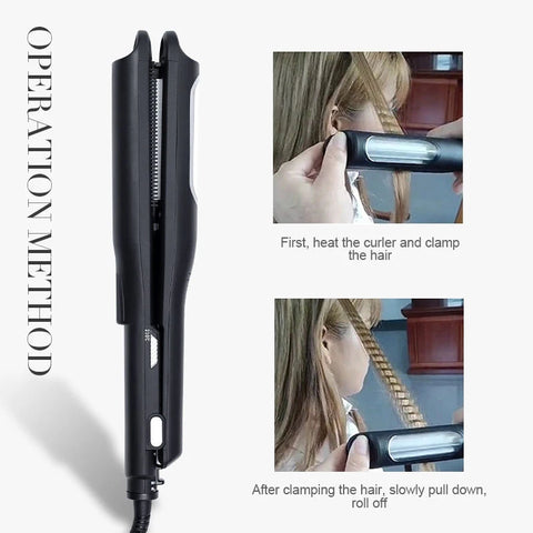 Professional Wave Hair Styler Automatic Rotating Ceramic Corrugated Curling Iron Volumizing Fluffy Waver Salon Styling Tools