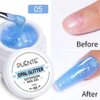 PUENTE 5ml Metallic Painting Liner Gel Polish Bright Mirror Effect Semi-Permanent UV Nail Varnish For Stunning French Nail Art