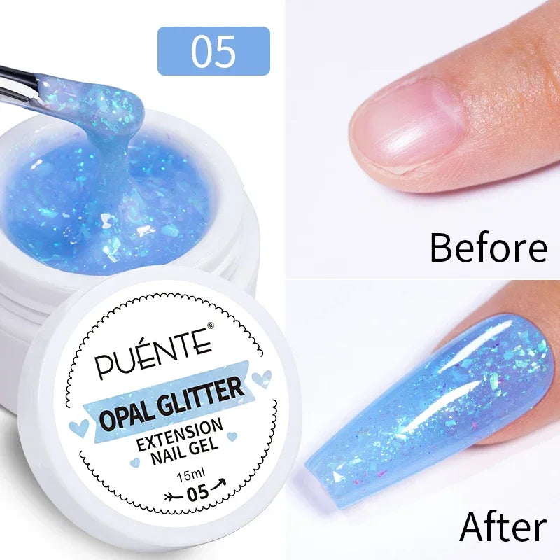 PUENTE 5ml Metallic Painting Liner Gel Polish Bright Mirror Effect Semi-Permanent UV Nail Varnish For Stunning French Nail Art
