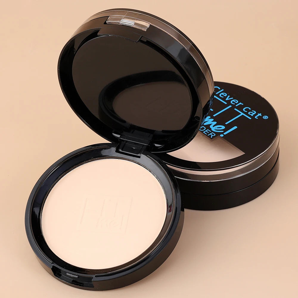 Face Pressed Powder Foundation Coverage Lasting Oil Control Natural Natural Ivory White Face Powder Mineral Foundation Cosmetics