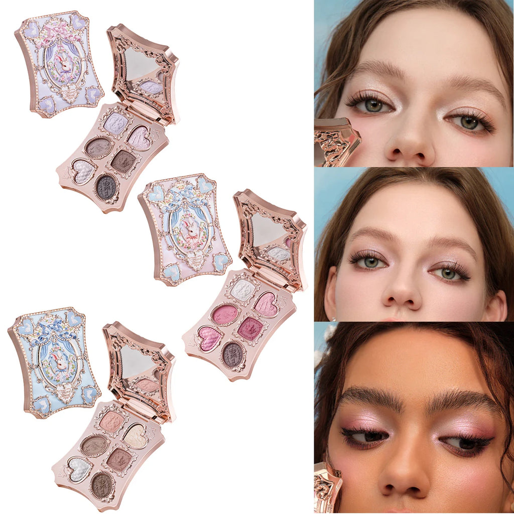 Flower Knows 2026 Bunny Garden Makeup Palette Cute Rabbit Themed Eyeshadow Blush Highlight All In One Cosmetic Collection
