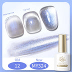 BORN PRETTY 10ml Dark Red Cat Magnetic Gel Nail Polish for Winter Nails DIY Jelly Glass Silver-Light Varnis Semi Permanent