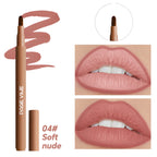 Velvet Brown Lip Liner Pencil Nude Matte Waterproof Non-stick Cup Cherry Red Lip Liner Lip Contour Pen Lipstick Makeup For Woman