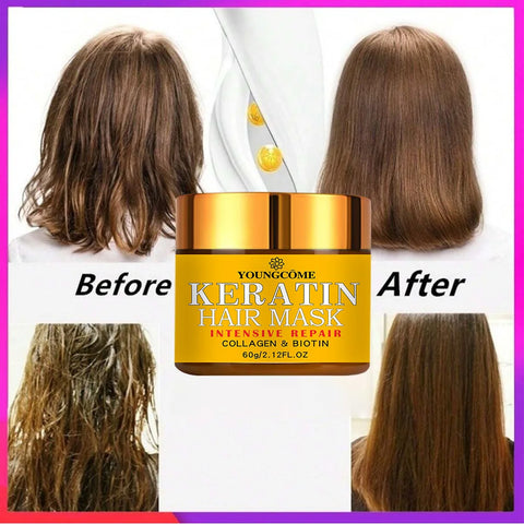 Hair Repairs Hair Mask Biotin Collagen Keratin Treatment Hairs Conditioner Hair Essential Oil Nourishing for Dry Damaged