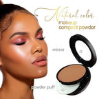 6-color Dark Powder Bronze Powder Dark Skin Foundation Oil Control Concealer Brighten The Face Create 3D Highlight Shadow Makeup
