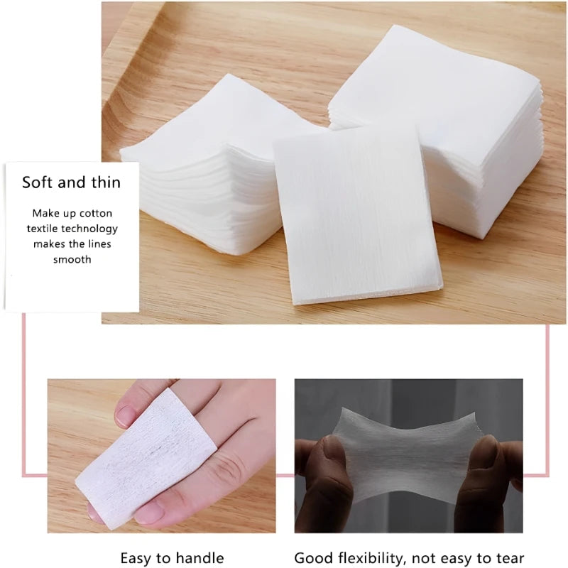 1200pcs/bag Disposable Pearl Pattern Makeup Cotton Pads Soft Facial Cleaning Tools Makeup Remover Wipes Portable Beauty Supplies