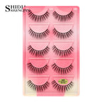 3/5 Pairs Hot Sale Natural Long 3D Mink Lashes Soft Short Faux Cils Handmade Fake Lashes Makeup Tool Eyelash Extension Maquiagem