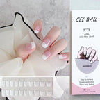 Leopard Semi-Cured Gel Nail Strips Simple Transparent Color Adhesive Long Lasting Gel Nail Stickers Harden In UV Lamp Need