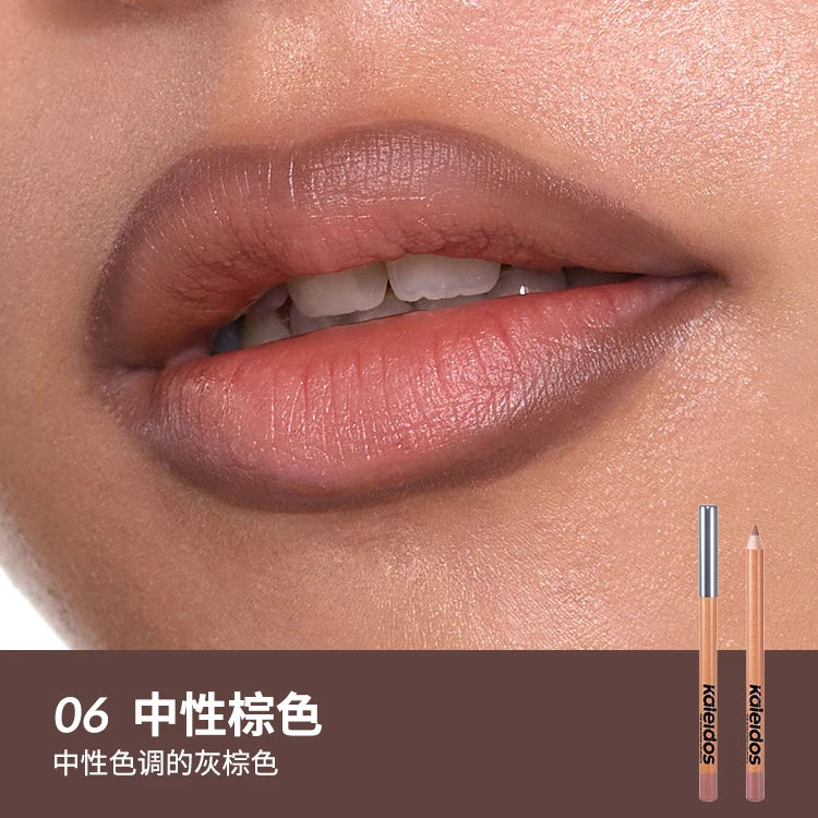 Kaleidos Makeup Lip Liner,High Pigmented Lip Stick Pencil for Shaping Sculpting Lips,Velvet Matte Finish,Vegan Cruelty-Free