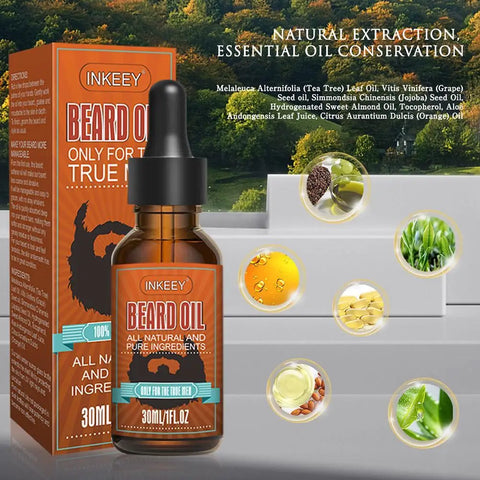 30ml Beard Growth Oil Serum For Men Beard Growth And Grooming Soften Strengthen Styling Beard Oil Beard Care Thicker Nourish
