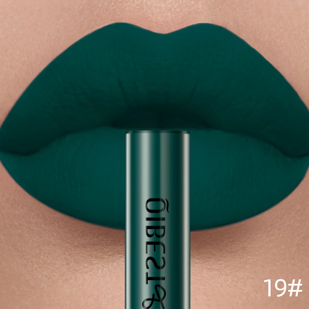 Matte Liquid Lipstick Waterproof Velvet Nude Sexy Red Lip Gloss Long Lasting Nonstick Lip Stain Makeup 24 Colors Hot Lipgloss