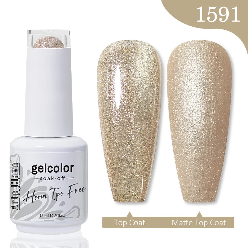 Arte Clavo Hema Free TPO Free Nail Gel Polish Nail Supplies Vernis Semi Permanent Nail Art Manicure Soak Off UV Gel Nail Varnish