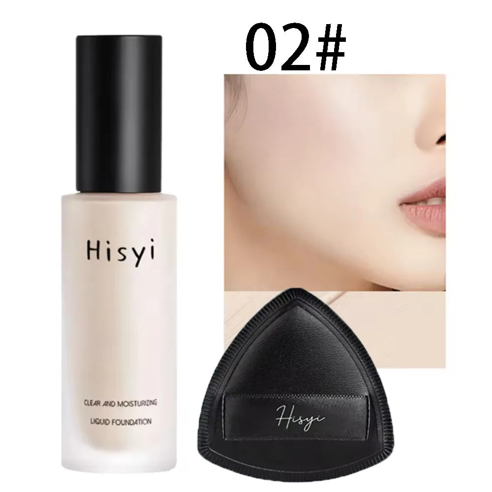 HISYI Moisturizing contour foundation whitening waterproof and sweat-proof makeup concealer long-lasting makeup cosmetics