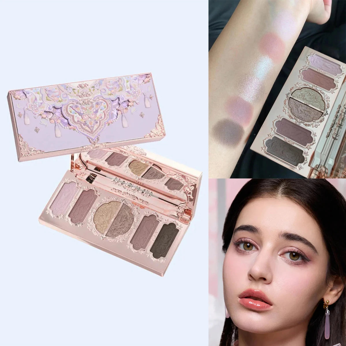 Flower Knows 2026 Bunny Garden Makeup Palette Cute Rabbit Themed Eyeshadow Blush Highlight All In One Cosmetic Collection