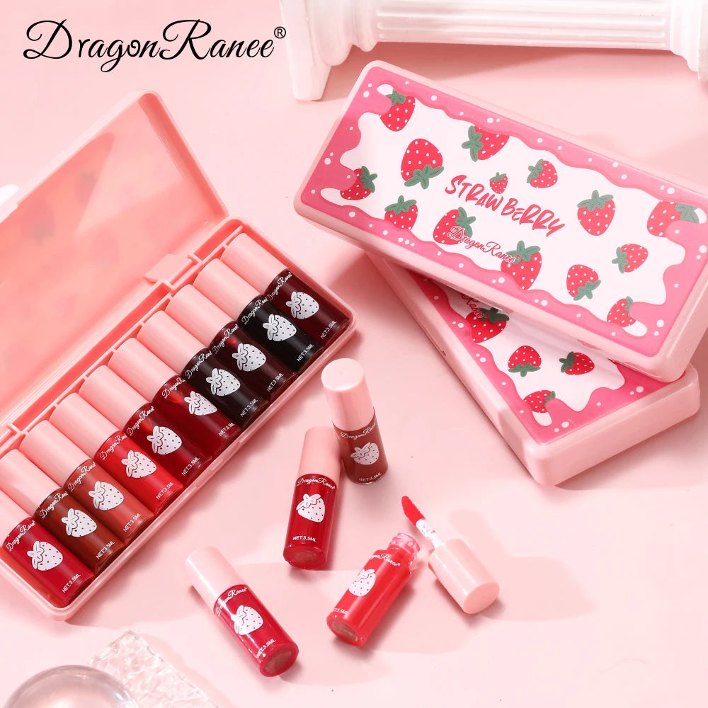 10 Pack Lipstick Water Stain Lip Lotion Lipstick Lasting Color Film Lipstick Water Light Stain Lipstick Water Non fading Lipstic