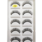 5 Pairs Natural 3D Mink False Eyelashes, Soft Wispy, Fluffy Eye Faux Lashes, Make Up Eyelash, Beauty Cat Cilios, 9 Styles