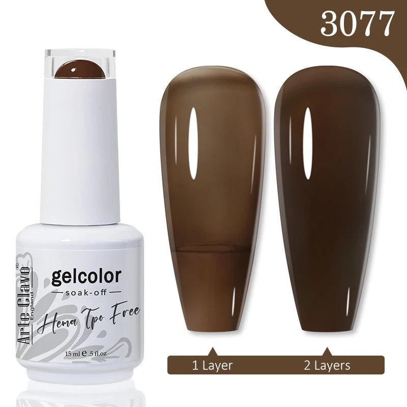 Arte Clavo Hema Free TPO Free Nail Gel Polish Nail Supplies Vernis Semi Permanent Nail Art Manicure Soak Off UV Gel Nail Varnish
