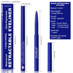 Waterproof Matte Blue Eyeliner Gel Pencil Ultra-fine Smooth Quick Dry Non-Smudge Easy Wear Black Brown White Eyeliner Pen Makeup