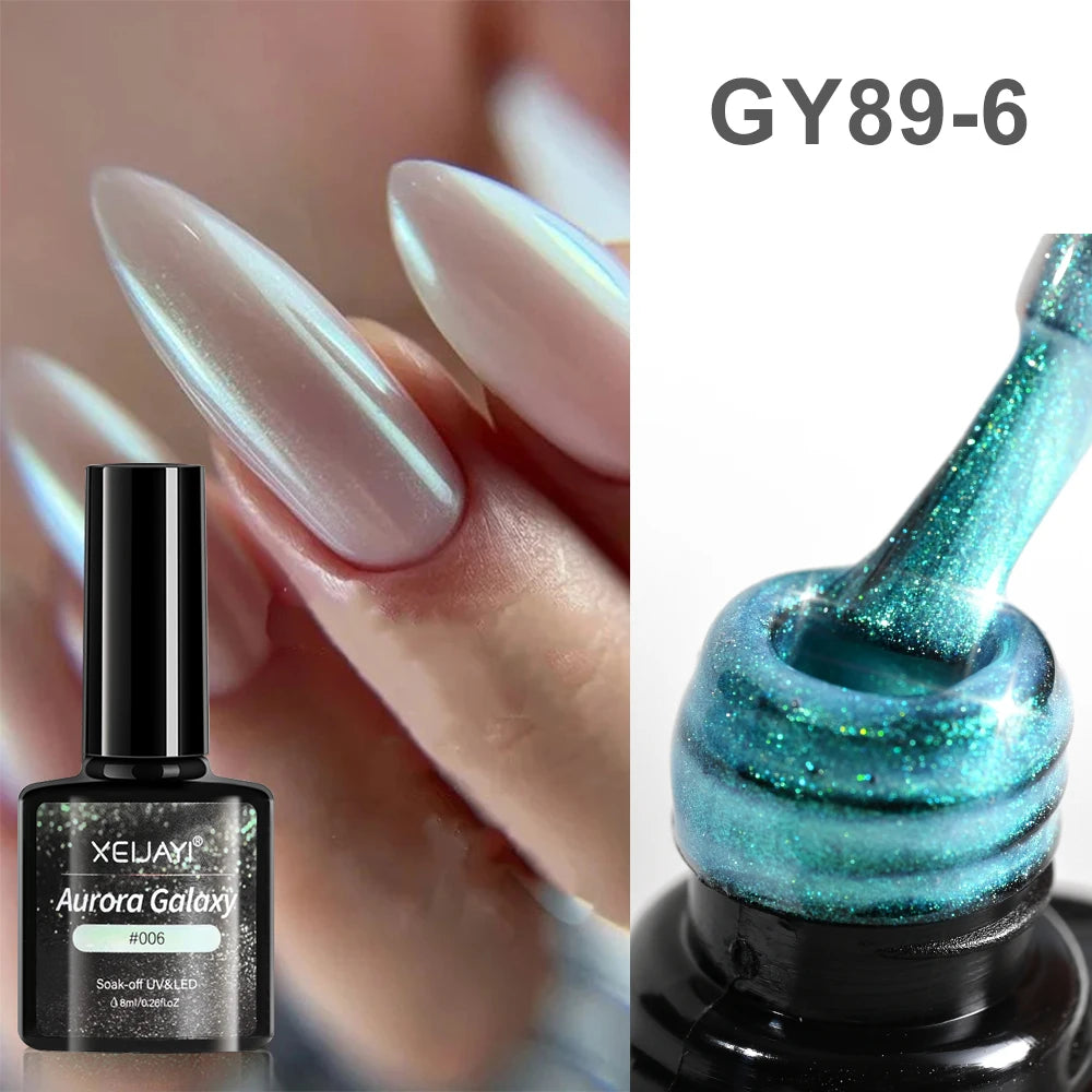 Gold Metallic Painting Nail Gel Liner Polish,3D Metal Mirror Effect Paint Drawing Nail Gel Build-in Brush Soak Off UV Chrome Gel