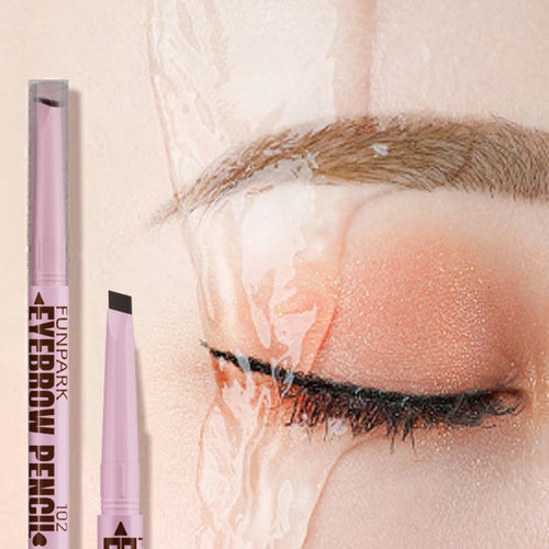 2 in 1 Professional Eyebrow Pencil Eye Makeup for Women 5 Colors Waterproof Long Lasting Eyebrow Brush Eye Brow Pen Cosmetic Gif