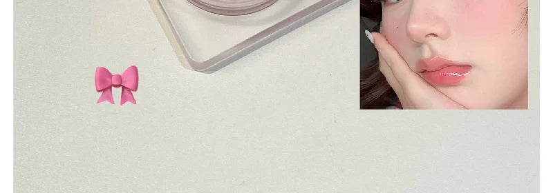 Monochrome Powder Blusher Cream Brightening Whitening Purple Lip and Cheek Dual-use Matte Natural Rouge Blush Tint Palette