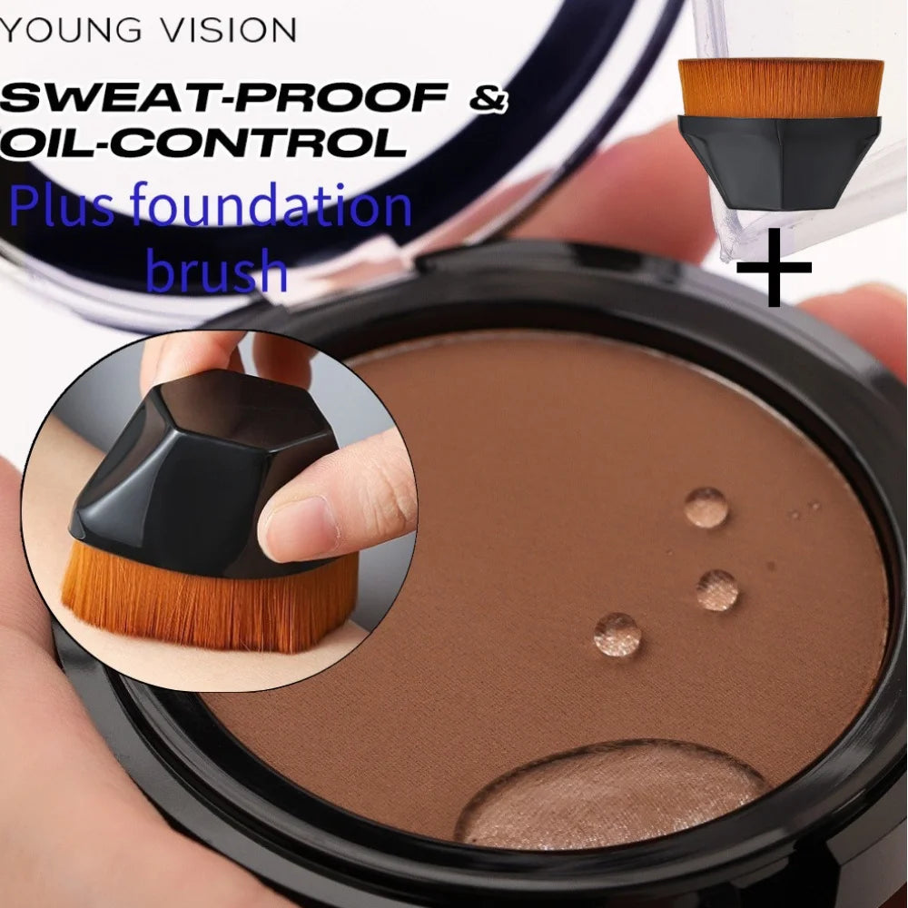 YOUNG VISON Foundation + Matte Powder Oil-Control Brightening Primer Foundation Powder Concealer Color Cosmetics