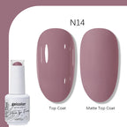 Arte Clavo Solid Color Gel Nail Polish 15ml Soak Off UV LED Gel Semi-Permanent Glitter Polish For Manicure Nail Art Salon Gel