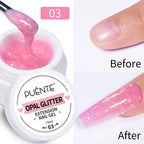 PUENTE 5ml Metallic Painting Liner Gel Polish Bright Mirror Effect Semi-Permanent UV Nail Varnish For Stunning French Nail Art