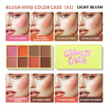 8-Color Blusher Cream Plate Highlighter Palette Face Blush Cosmetics Long Lasting Waterproof Concealer Natural Look Matte Makeup