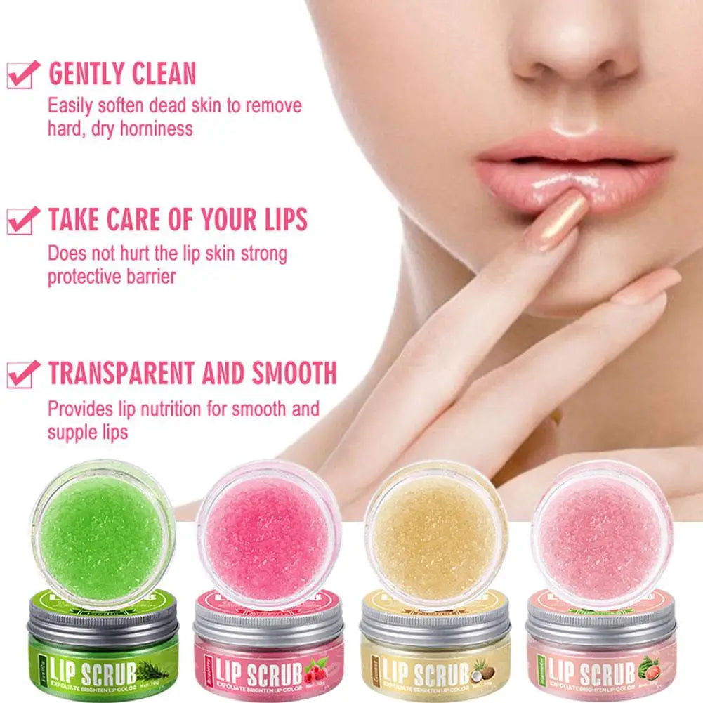 Lip ScrubLip Scrub Moisturizing Removing Dead Skin Fruit Flavor Exfoliating Lip Care Scrub Lips Fine Lines brighten Lip scrub