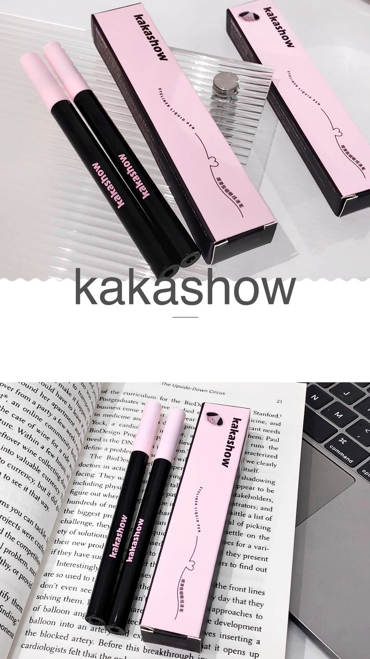 0.05mm Eyeliner Liquid Pen Matte Smooth Quick Dry Waterproof Ultra-thin Eyeliner Lower Eyelash Pen Non Smudging Korean Makeup
