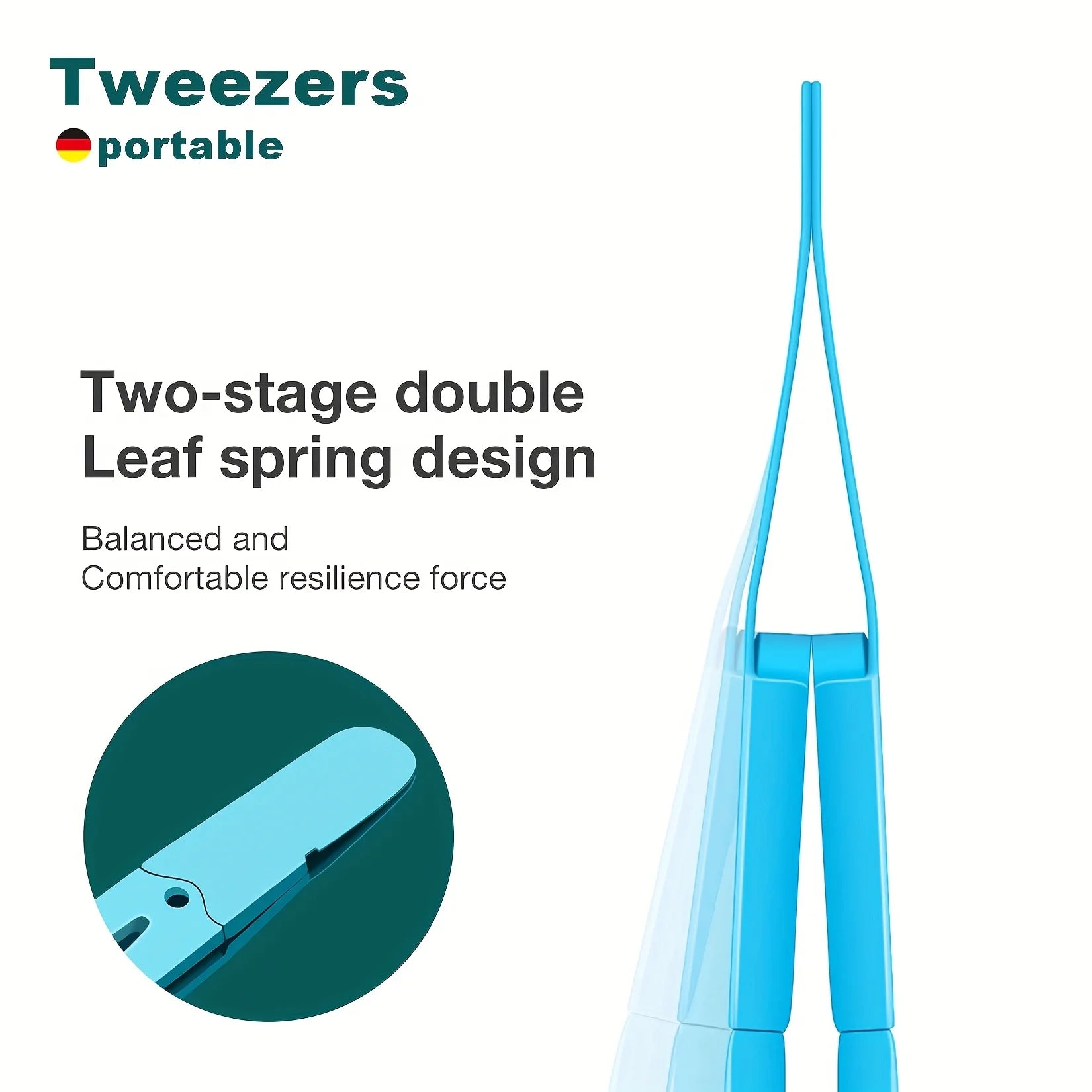 Stainless Steel Eyebrow Tweezers Slant Tip Precision Tip for Eyebrow Hair Removal Facial Hair Blackheads & Splinters Removal