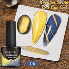 PUETNE 7.5ML Amber Moonlight Cat Magnetic Gel Nail Polish Winter Nails Jelly Glass Cat Eye Soak Off UV Semi-Permanent Varnish