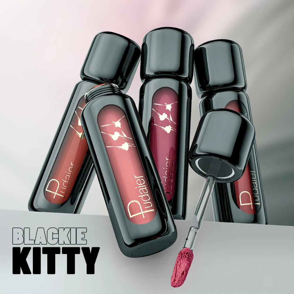 1PC Matte Velvet Lip Gloss - Highly Saturated Liquid Lip Mud, Non-Stick Long-Lasting Formula, 10-Shade Mixed Palette