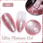 PUENTE 5ml Metallic Painting Liner Gel Polish Bright Mirror Effect Semi-Permanent UV Nail Varnish For Stunning French Nail Art