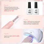 BORN PRETTY 250g Light Pink Jelly Gel Nail Polish Nude Milky White Peach Translucent Color UV LED Soak Off Nail Salon Varnish