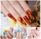 Arte Clavo Transparent Nude Pink Color Jelly Gel Nail Polish Semi Permanent 15ml Top Coat Soak Off UVLED Varnish Nail Art Design